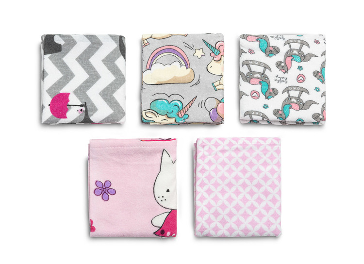 OILCLOTH DIAPER 50x60 FLANNEL PRINT