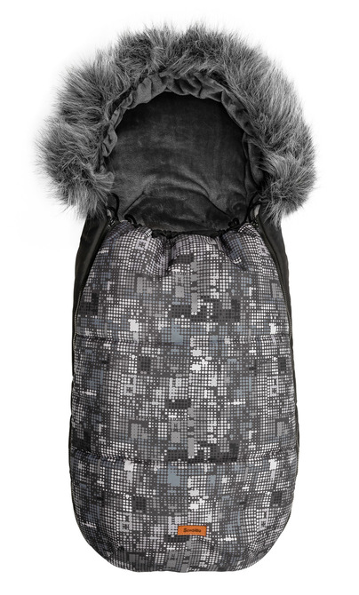 SLEEPING BAG OLAF DOTS GRAPHITE 100X45