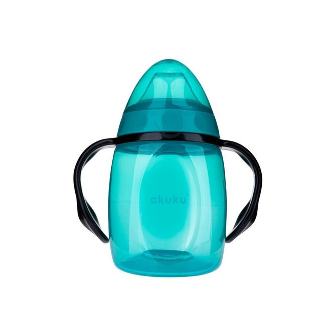 A0366 Non-spill cup 280 ml with with silicone spout and dual handle (with extra spout)