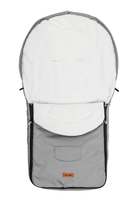 ŚPIWOREK POLAR LIGHT GREY DO WÓZKA (95x40)