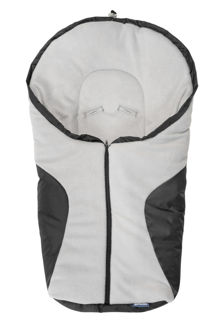 ŚPIWOREK DO FOTELIKA - BLACK/GREY POLAR 75 X 36